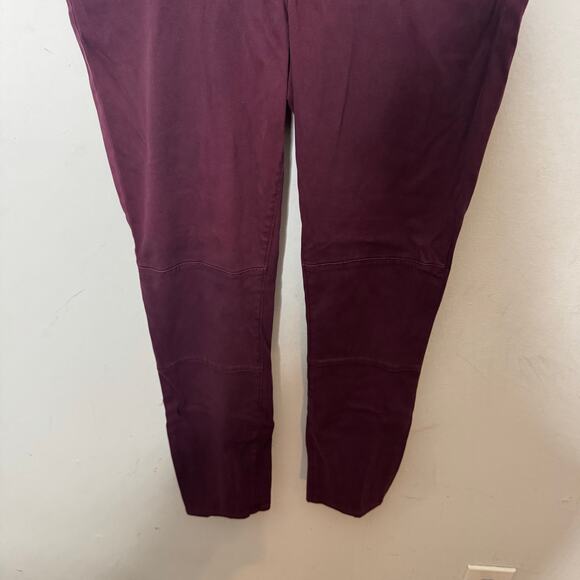 LOFT Burgundy Skinny Legging Jeans Women’s Size 14 / 32 Stretch Pants - Picture 3 of 14
